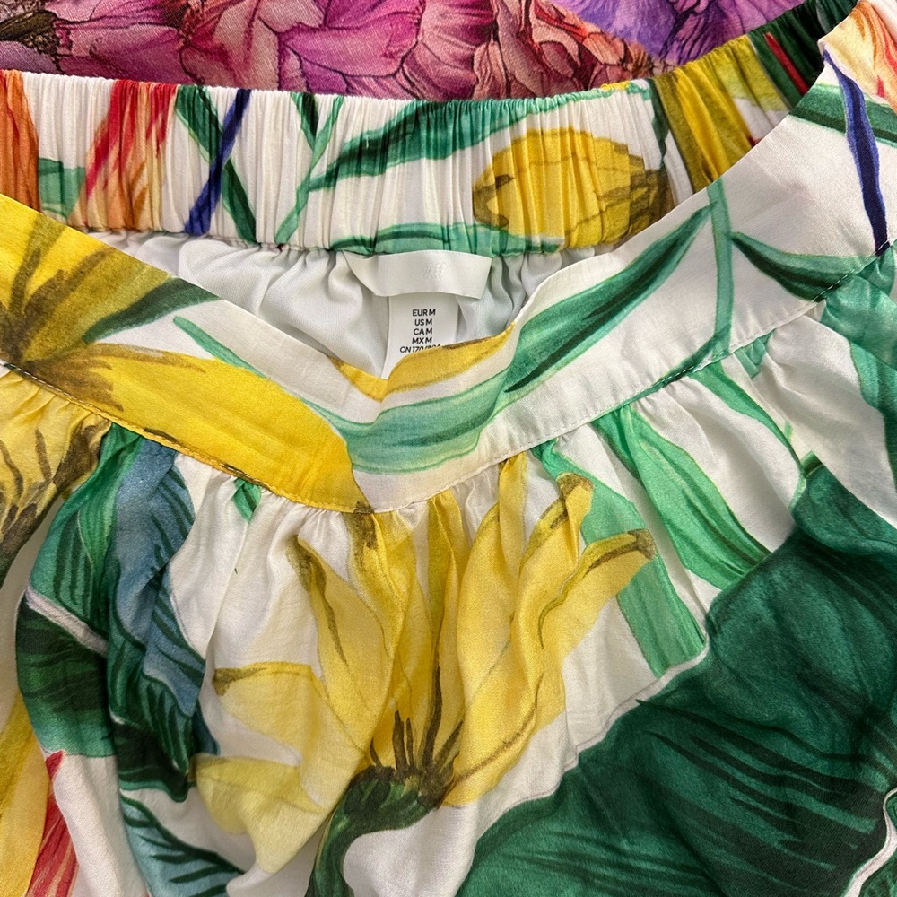 NWOT H&M Tropical Print Maxi Skirt M - Picture 6 of 9